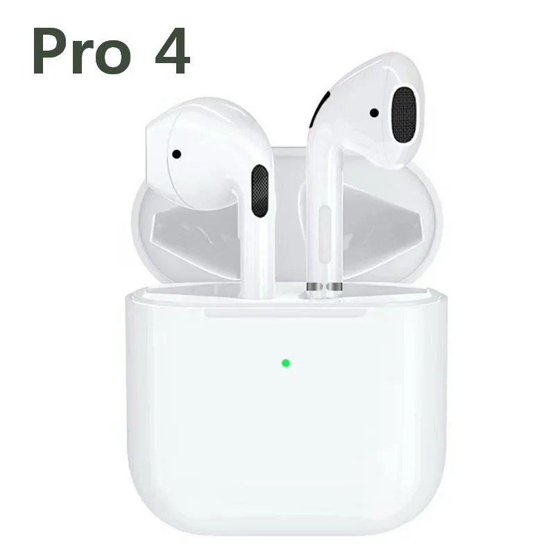 Pro 4 Bluetooth Earphone TWS Wireless Headphones HiFi Music Earbuds Sports Gaming Headset For All Smart Phone With Charging Box