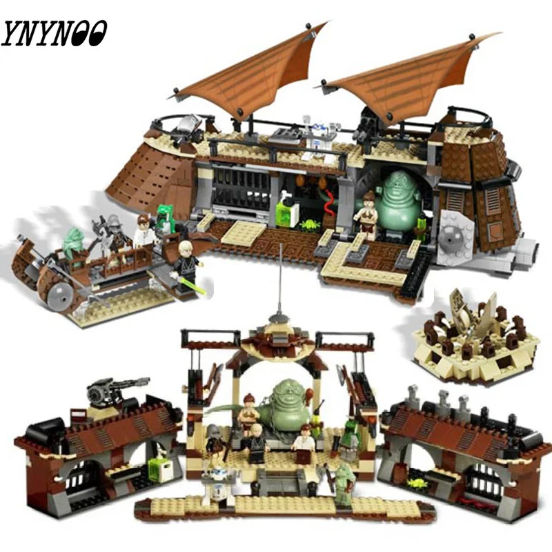 

821 Pcs 05090 Compatible Legoings Star Wars 6210 Jabba Sail Barge Model Building Blocks Bricks Boys Birthday Gift Starwars Toy