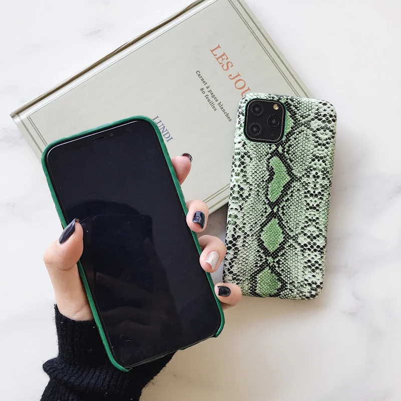 Мягкий силиконовый чехол для телефона с текстурой крокодила для iphone 11 pro XS MAX X XR 7 8 6 6S plus чехол из искусственной кожи со змеиным узором