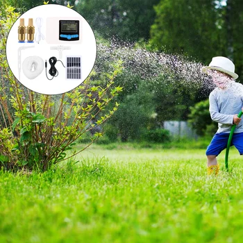 

1 Set Double Pump Watering Timer Garden Irrigation Controller Watering Device