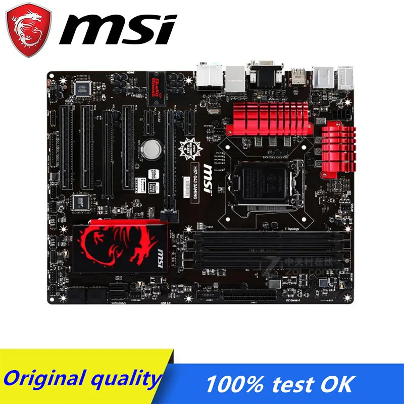 Материнская плата для MSI ZH87-G43 GAMING б/у разъем LGA 1150 H87 SATA3 DDR3 USB3.0 PCI-E 3 0 десктопная