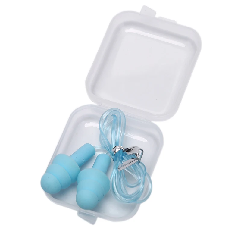 1/2pairs Waterproof Swimming Swim Earplugs For Adult Swimmers Children Diving Soft Anti-Noise Ear Plug Sleeping Noise Reduction
