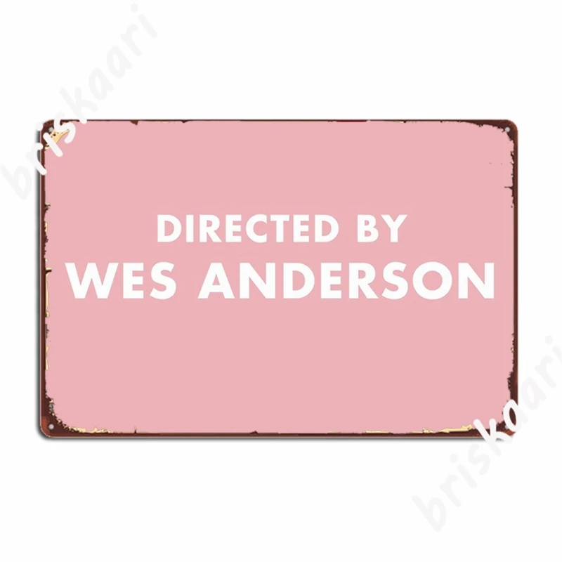 

В руководстве Wes Anderson металлические знаки настенный паб гараж на заказ жестяной знак постеры