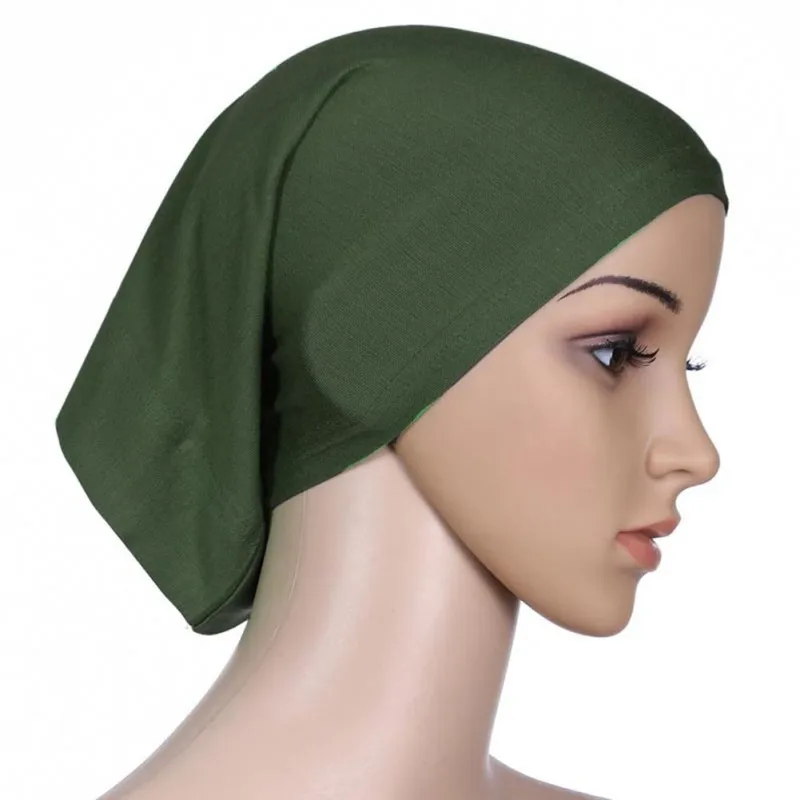 Женский хиджаб цвета кости 15 под крышкой волос шапка головной убор шарф исламский трубка x