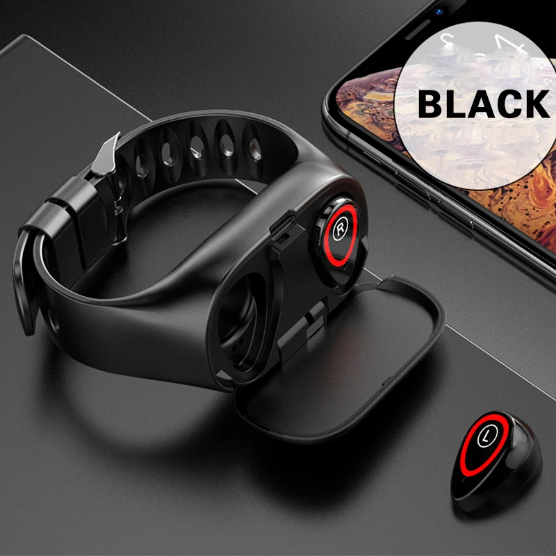 M1 новейшие умные часы с Bluetooth наушниками монитор сердечного ритма умный Браслет фитнес-трекер для мужчин и женщин спортивные часы гарнитура