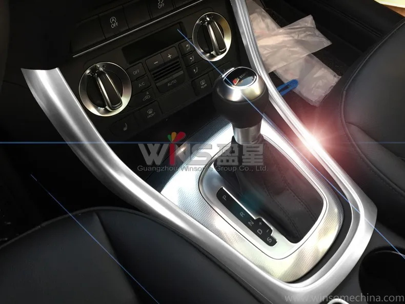 Для Audi Q3 2013- внутренняя литьевая коробка передач отделка и держатель стакана воды крышка автомобиля Стайлинг Аксессуары тюнинг аксессуары