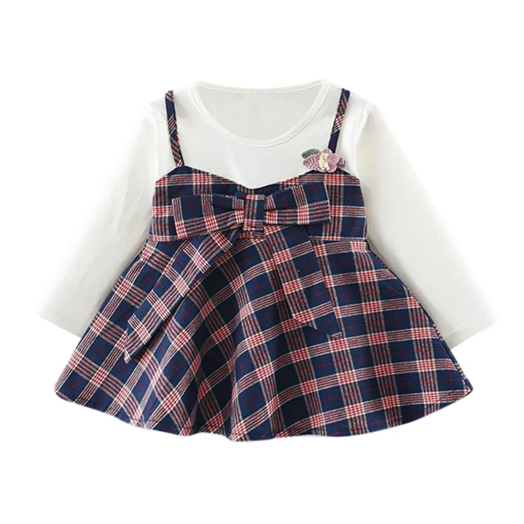 Платье для маленьких девочек платья для малышей vestido infantil vestidos infantil одежда batizado с длинными рукавами в стиле пэчворк Z4