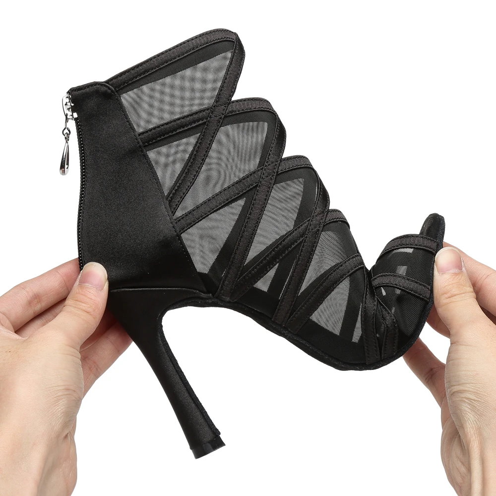 Girls Latin Dance-Shoes Women Salsa Tango Modern Ballroom Dancing Shoes Ladies Soft Bottom Dance Shoes Professional Hot Selling 4