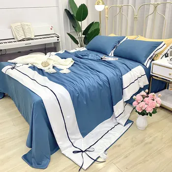 

2020 Spring and Summer New Style Modal Summer Quilt Reactive Printing and Dyeing Quilted Airable Cover Summer Blanket