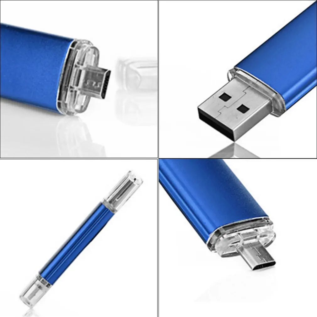 Универсальный USB флеш-накопитель USB2.0 для мобильного телефона, USB флеш-накопитель из алюминиевого сплава, USB флеш-накопитель, u-диск для смартфона, компьютера