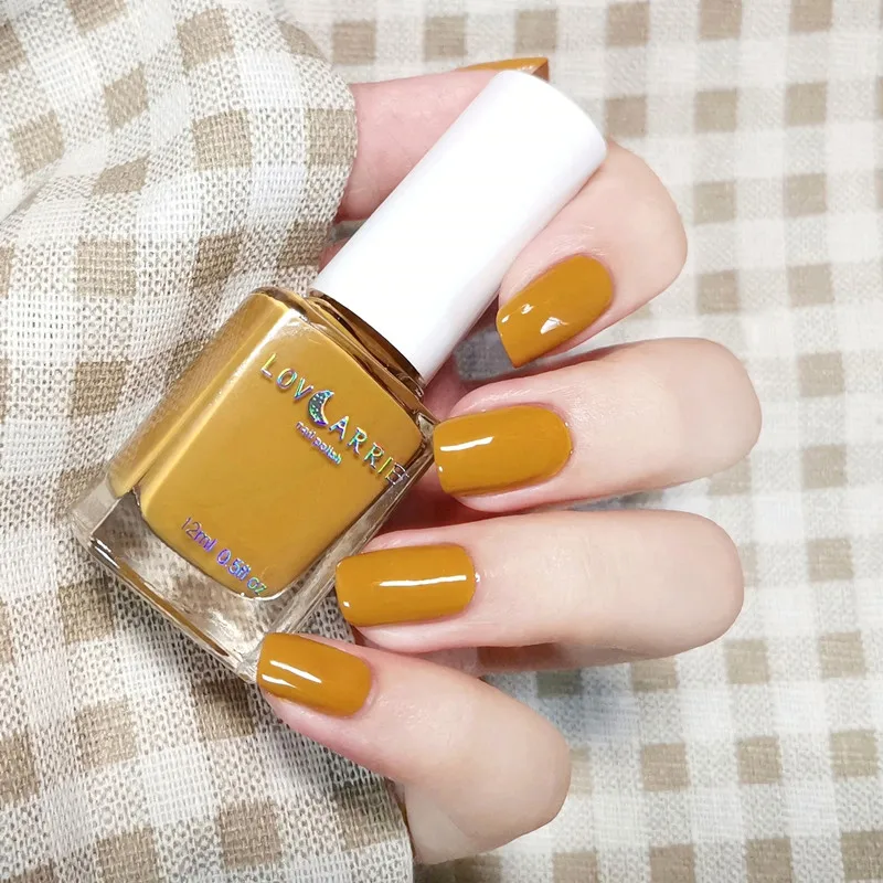 09 Nail Polish LOVCARRIE 12 мл обычный лак для ногтей мягкие цвета узоры для ногтей с блестками маникюрный лак клизмы советы для покрытые лаком ногти тенденции - Цвет: 09 Nail Polish