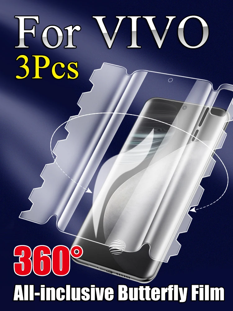 

Защитная пленка IQOO 11Pro для переднего и заднего экрана HD для VIVO IQOO11, мягкая Гидрогелевая пленка с бабочкой, полное покрытие экрана