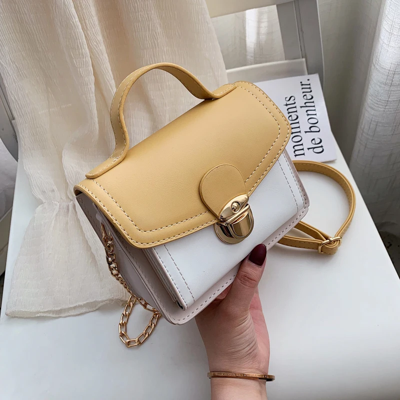 Cena SWDF Crossbody torby dla kobiet 2020 moda proste ramię torba podróżna skórzane łańcuchy torba damska CrossBody torba