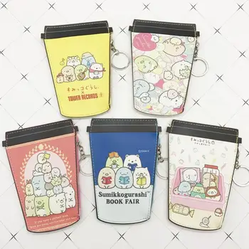 

1pc Cartoon Sumikko Gurashi San-X Milk Tea Cup Model Key Bag Cute Corner Creature Card Bag Coin Bag Purse Figure Toys Gift