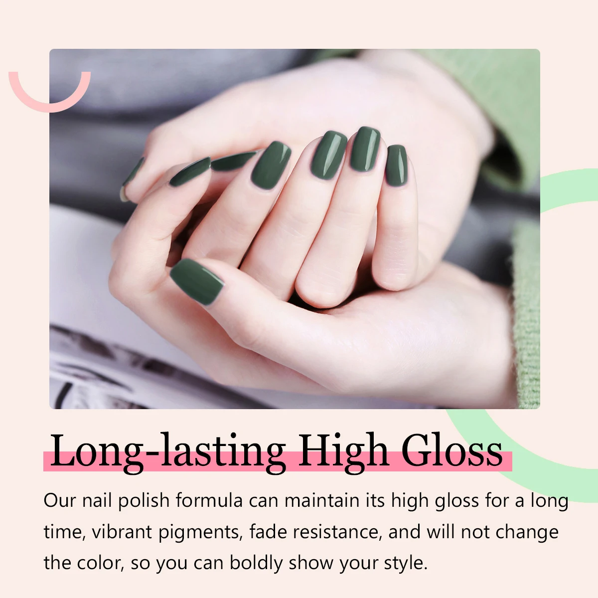 Gel Nail Polish Set All for Manicure Gel Kit Vernis Semi Permanent Varnish Hybrid 6pcs 8ml Natural Green Soak Off Gel Varnishes