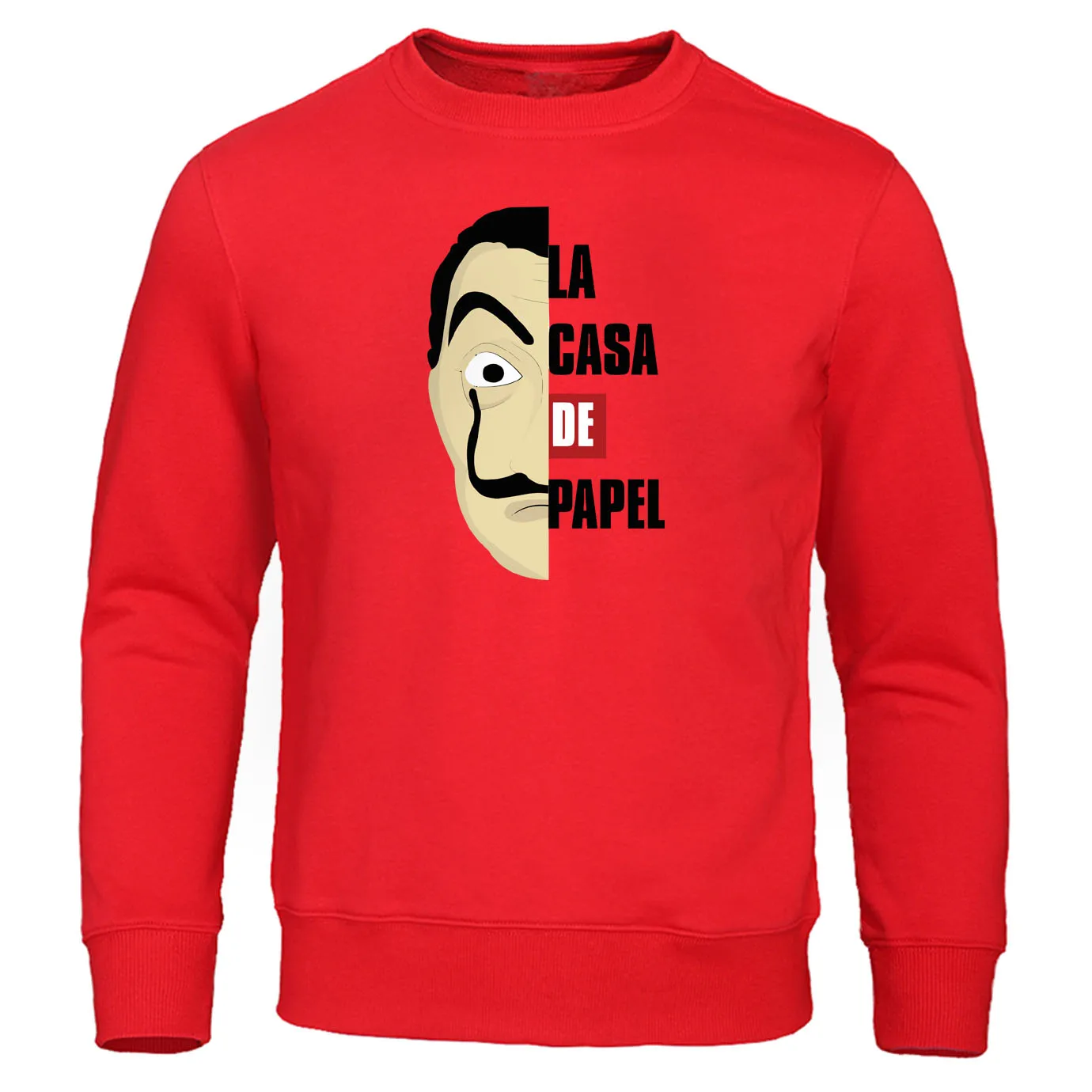 The House Of paper/мужская толстовка с капюшоном; осенний спортивный костюм; уличная одежда; La Casa De Papel; толстовки с капюшоном; Мужской Повседневный пуловер - Цвет: red 6