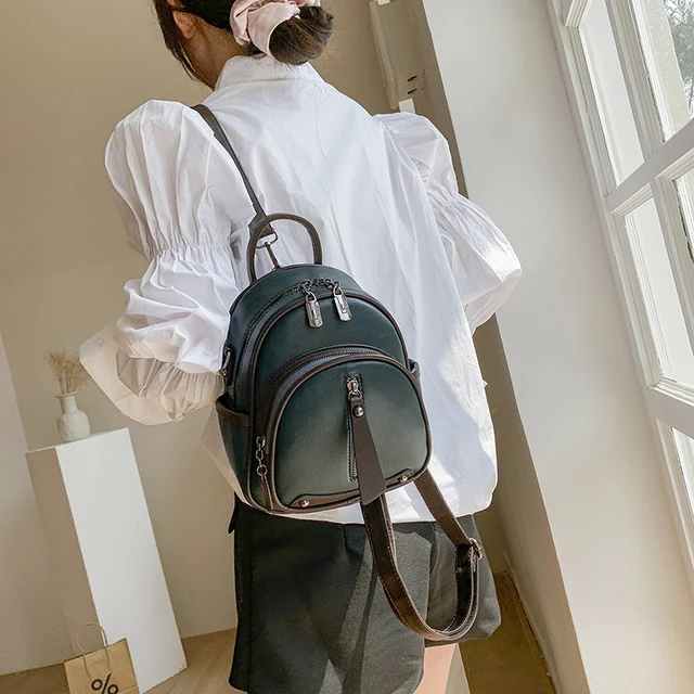 Fashion Mini Backpack Women Leather Double Straps Bag Handbag 41562 From  Fubar888, $76.5