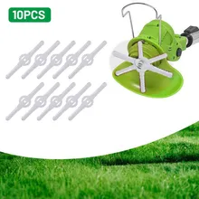 

10pcs Multiple Plastic Blades Replacement For Garden Lawn Mowers Electric Grass Trimmer Anti-rust String Trimmer Part Accessory