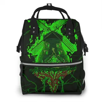 

Hungry Zombies Windmill On Hill Diaper Bag Mummy Maternity Baby Bag Travel Baby Nappy Changing Backpack Women Stroller Organizer