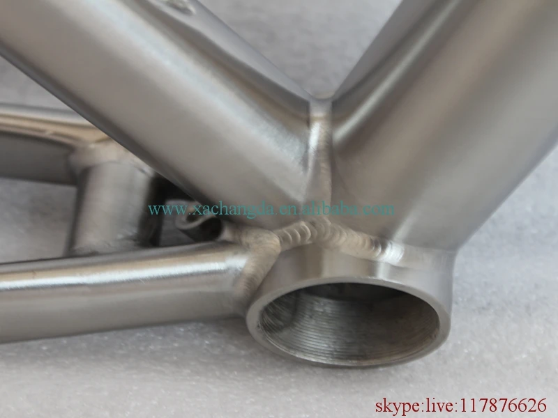 Titanium mtb велосипедная Рама с 44 мм передней рамой раздвижные плавкий предохранитель BSA нить ВВ основа