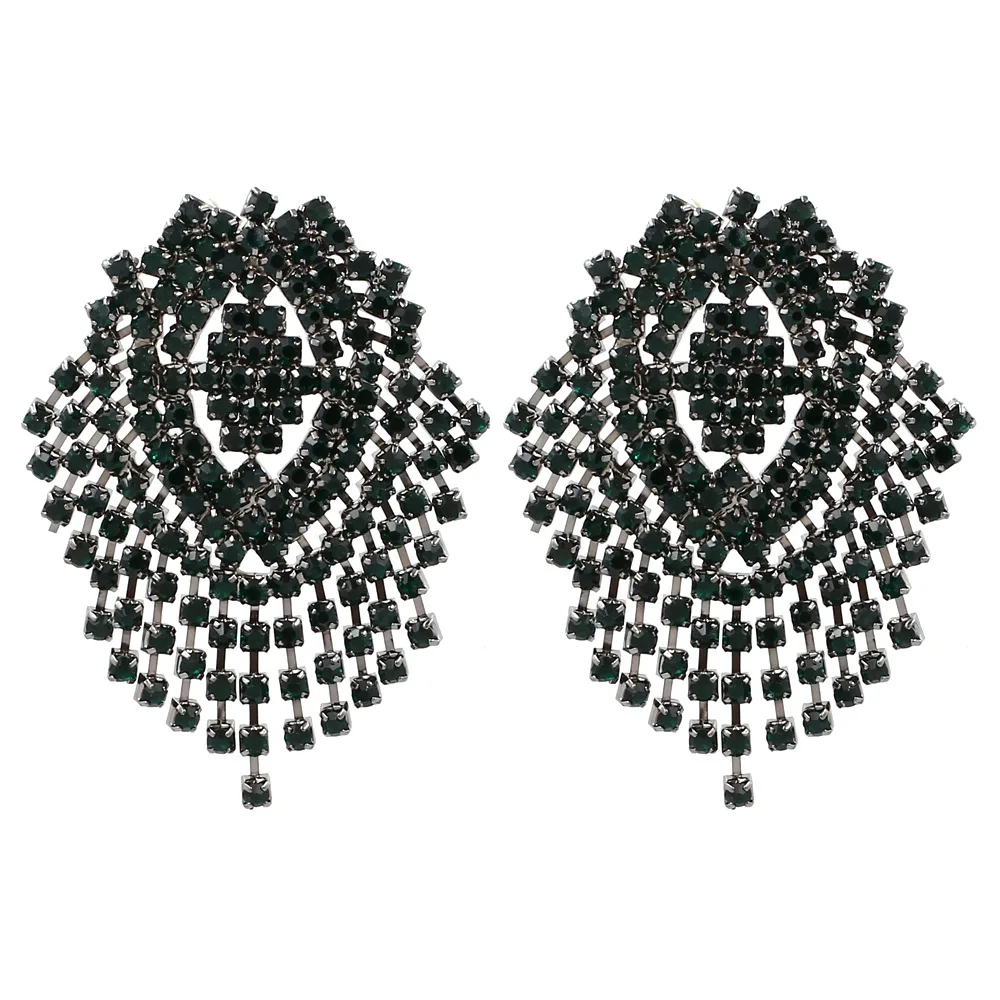 Fashion street shoot environmental protection plating new tassel earrings