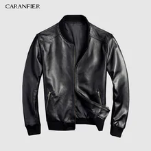 Бренд CARANFEIR, Ретро стиль, натуральная кожа, мужская куртка,, Воловья кожа, стиль, одежда, модная, для мотоциклистов, черные кожаные куртки