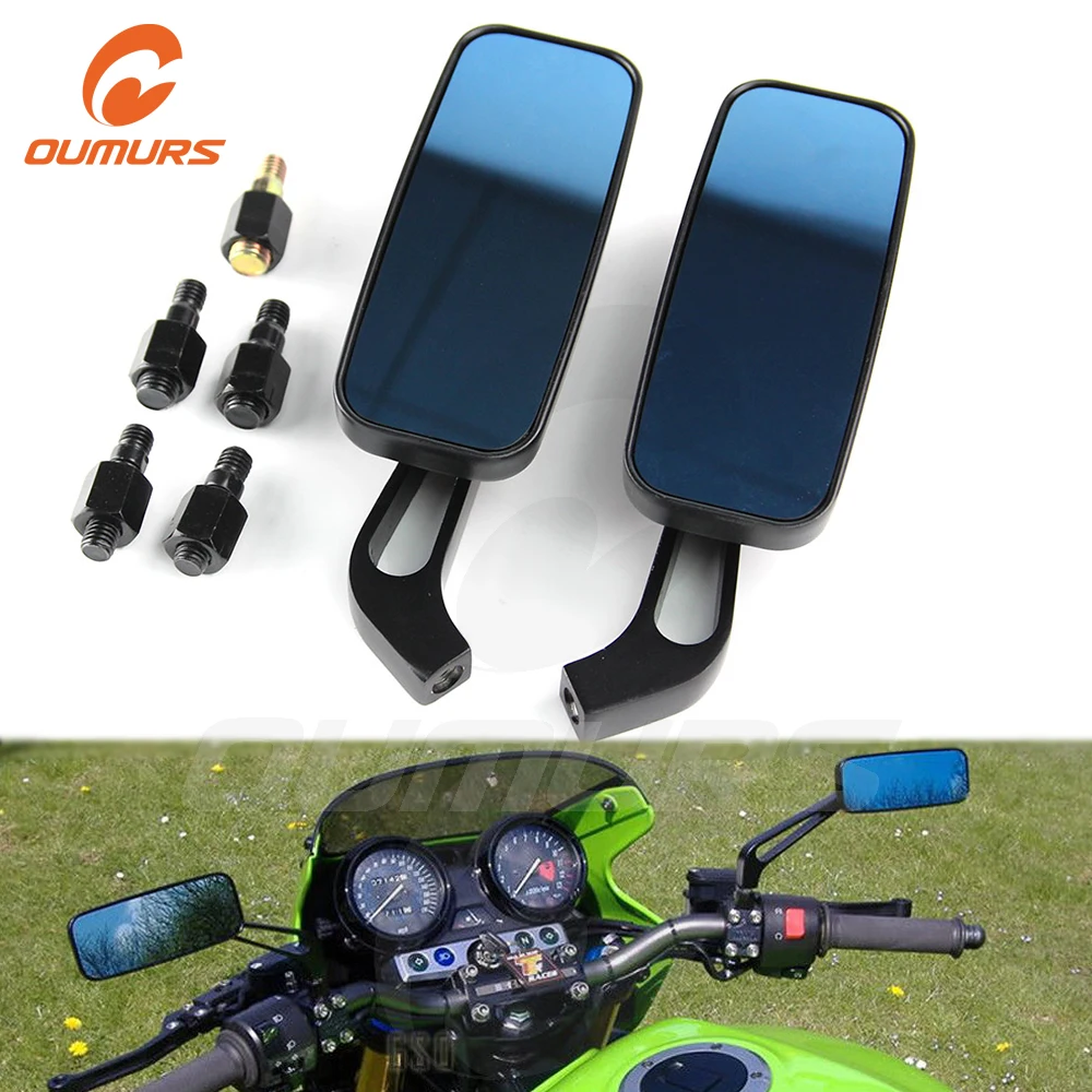 OUMURS мотоциклетные боковые зеркала заднего вида 8 мм 10 для Harley Honda Yamaha Kawasaki Street Sports