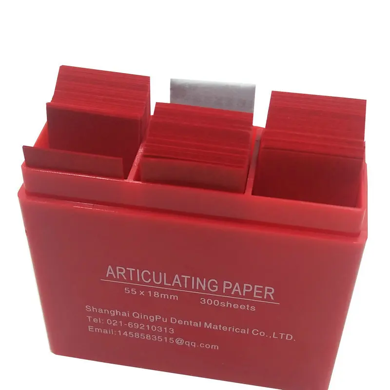 Dental Articulating Paper Strips Dental Lab Products Tool Oral Teeth Care Whitening Material 55*18mm Red/Blue Dental Articulatin
