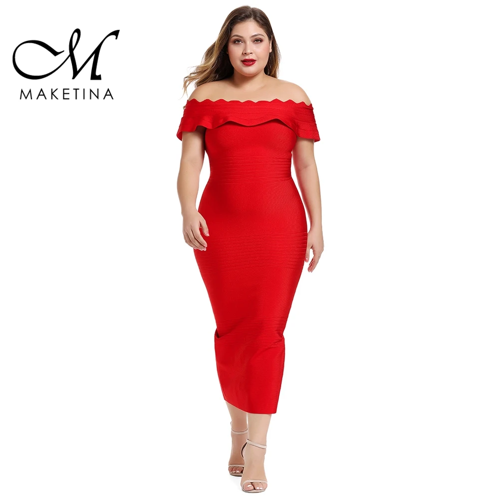 sexy red bandage dress