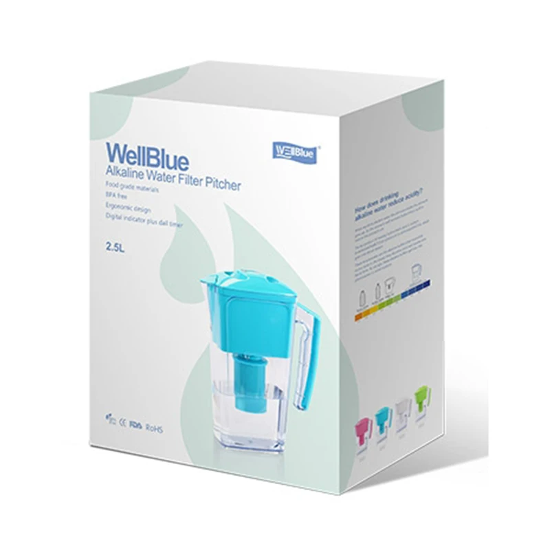 2.5л Brita Sytle ежедневное использование без BPA очиститель минеральной воды Щелочной