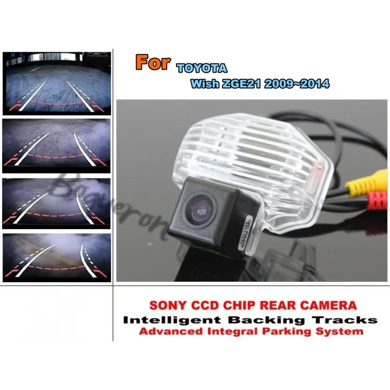Для toyota wish ZGE21 2009~ Смарт треков чип-камера/HD CCD интеллектуальная динамическая Парковка камера заднего вида автомобиля