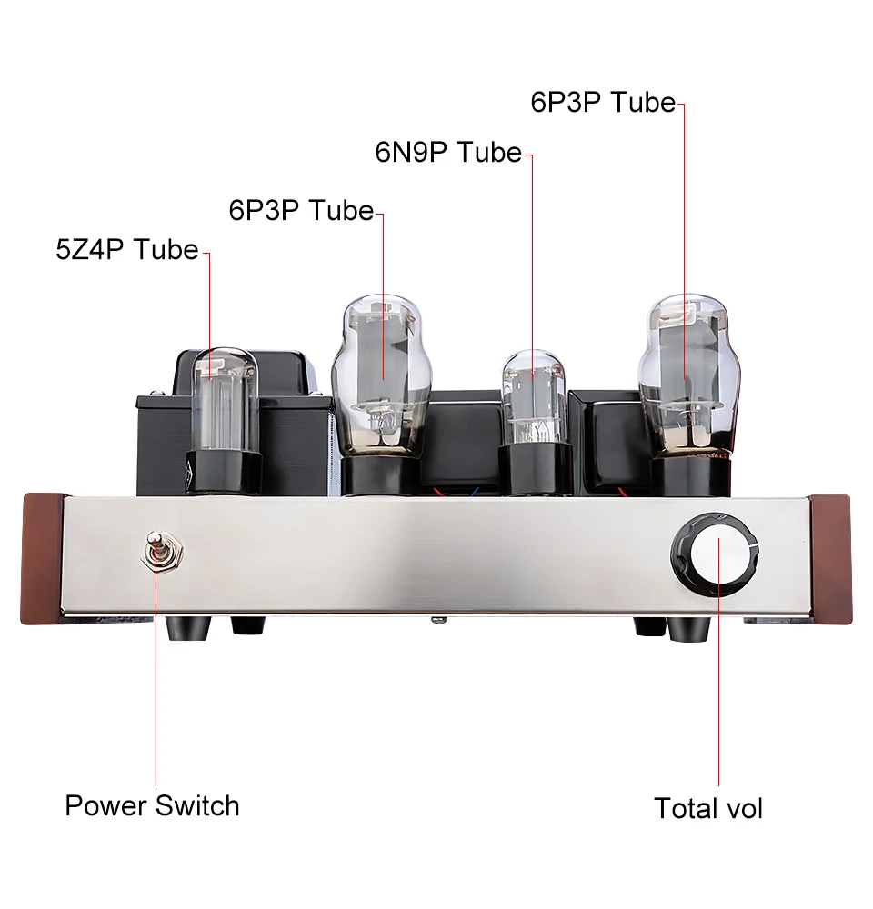 AIYIMA трубка 6N9+ 6P3P+ 5Z4P усилители класса A HIFI звуковая вакуумная трубка усилитель мощности для усилителя звука домашний кинотеатр