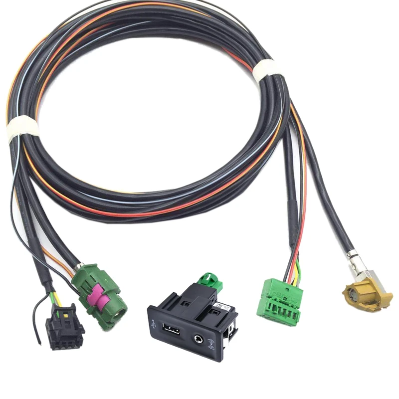 

Upgrade MIB Phone Mapping for Carplay USB AUX Switch + Harness for Golf7 Jialv Lingdu MIB Carplay AUX