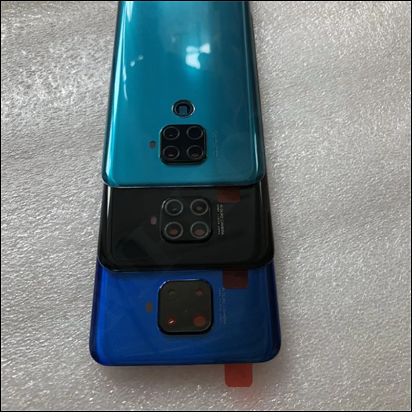 Оригинальная задняя крышка из закаленного стекла для huawei mate 30 Lite/Nova 5i Pro, запасные части, задняя крышка для батареи, корпус+ рамка для камеры