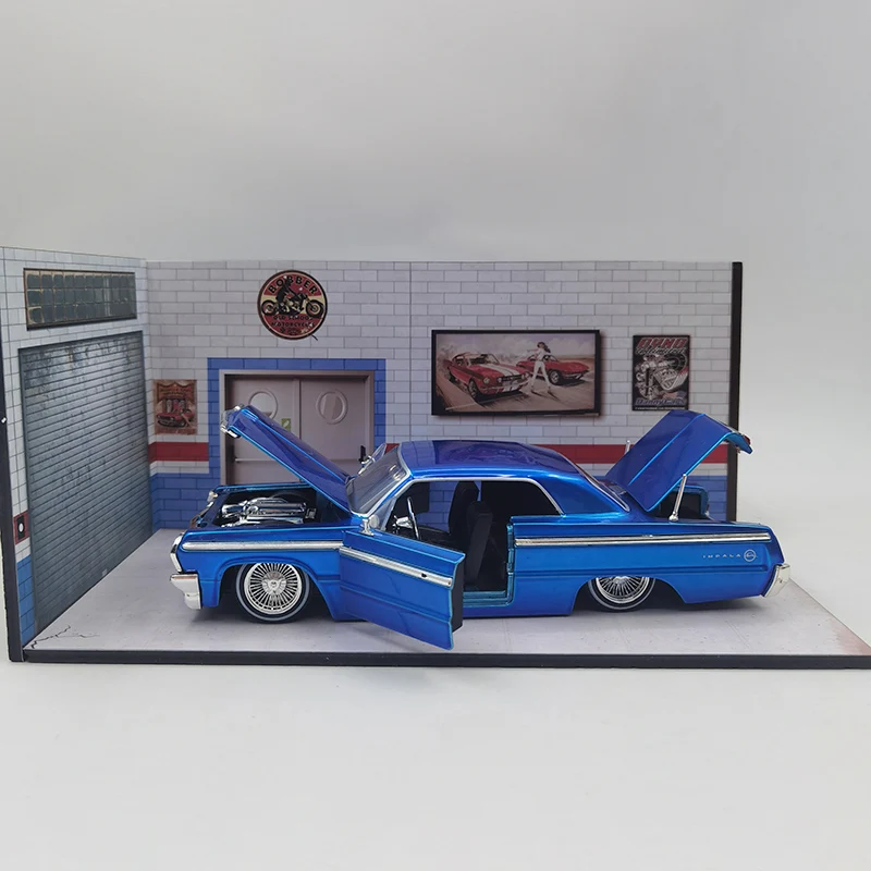 Модель автомобиля JADA 1:24 Chevy Impala литая и Игрушечная модель из сплава 1964 Chevrolet для