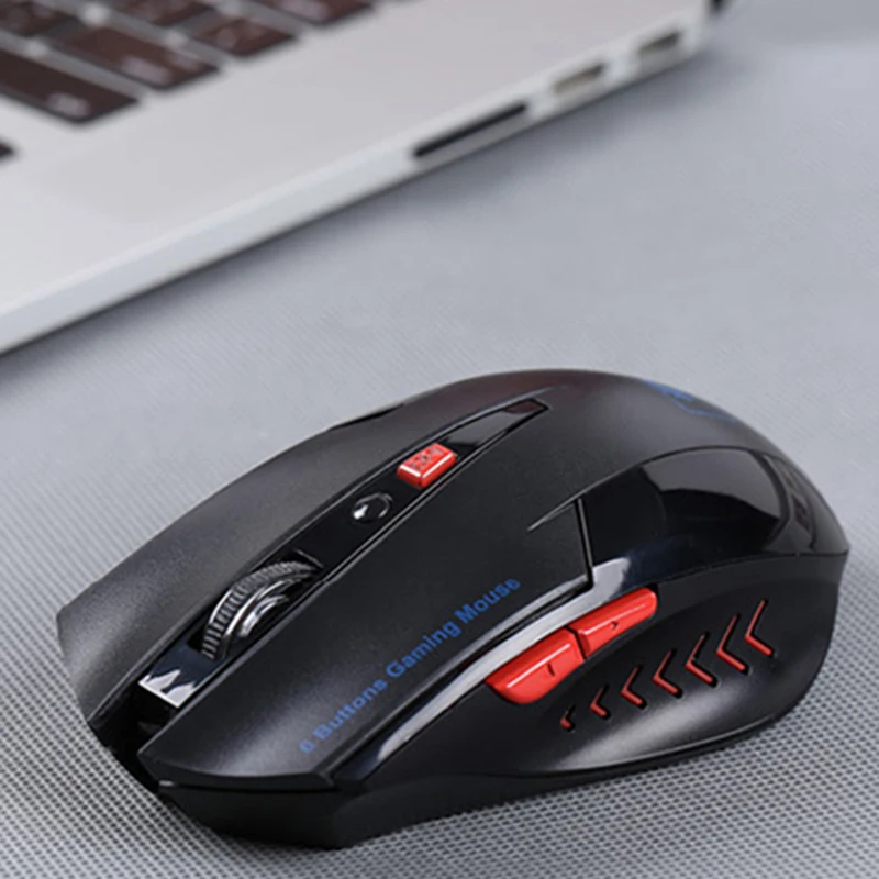 USB Беспроводная мышь 2000 dpi Регулируемый USB 2,0 приемник оптическая компьютерная мышь 2,4 GHz эргономичные мыши для ноутбука PC мышь черный
