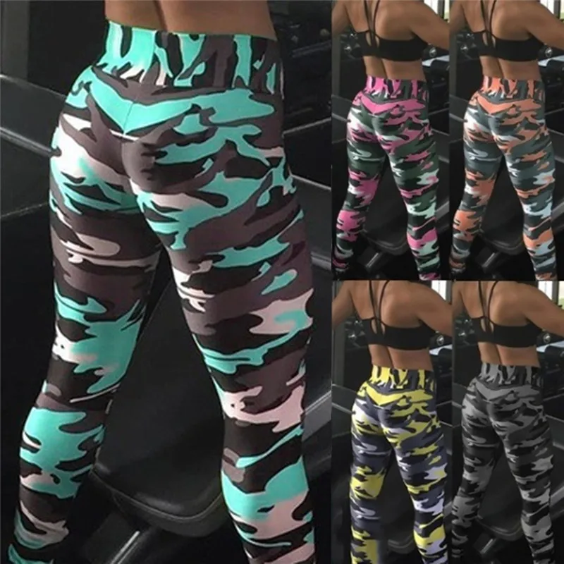 New Fashion 2020 Camouflage Printing Elasticity Leggings Camouflage Fitness Pant Legins Casual  Legging For Women