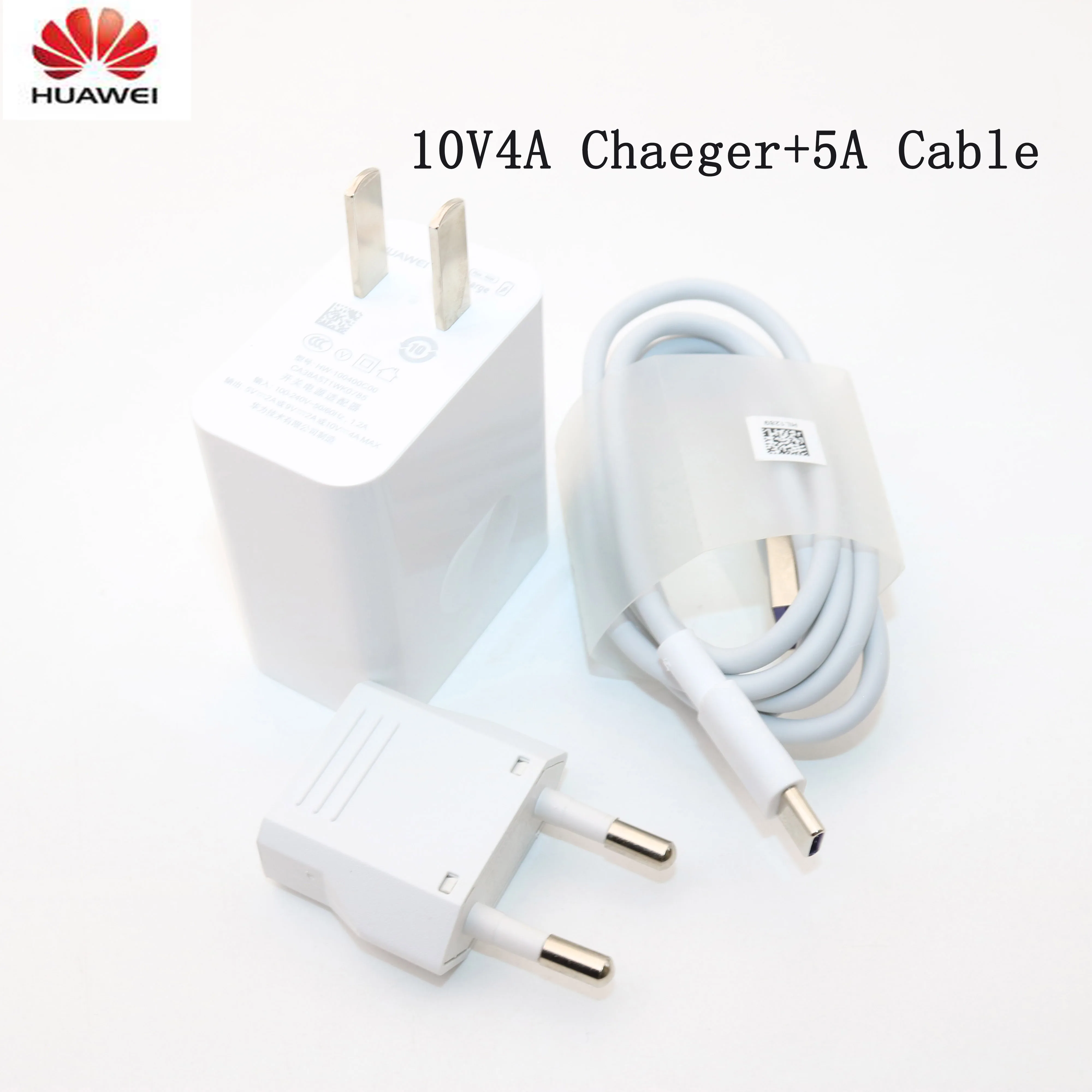 HUAWEI супер зарядка 40 Вт быстрое зарядное устройство 10 в/4A 5A type-C кабель P30 Pro mate 20 Pro X RS mate 10 P20 P10 mate 10 Magic 2