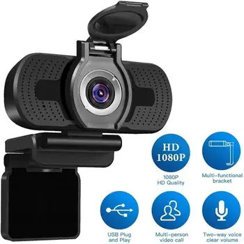 

USB Camera HD 1080P Computer Camera With Dust Cover Webcam For Webcast Video Conference webcam full hd 1080p camara web para pc