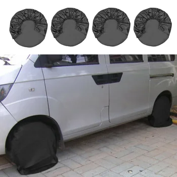 

4pcs black Auto Wheel Tire Covers Protector Waterproof Anti-scratch 80*30cm 210D Oxford cloth accessories suitable for most cars