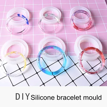 

Silicone Jewelry Mold Round Bracelet Bangle Resin Mold Resin Jewelry Making Tool