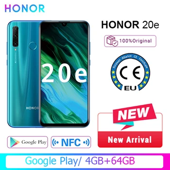 

Huawei Honor 20e 20 e Global Version 4GB 64GB Mobile Phone Triple Camera 6.21'' Kirin 710 Octa Core Smartphone Google Play NFC
