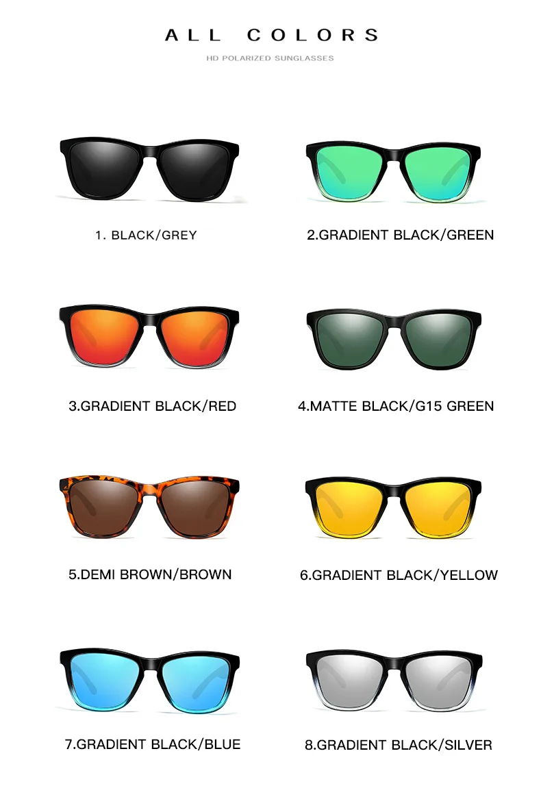 Lunettes de soleil Спорт hommes femmes polarisées lunettes de soleil lunettes UV400 высокое качество pêche miroir avec с логотипом