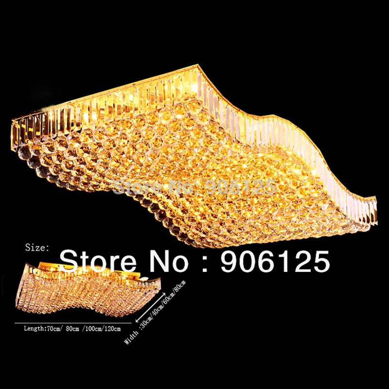 Wave Shape Gold Crystal Ceiling Light Fixtures Living Room Flush Mount Light 4 Kinds Of Size Guaranteed 100 Free Shipping Ceiling Light Fixture Crystal Ceiling Lightflush Mount Light Aliexpress