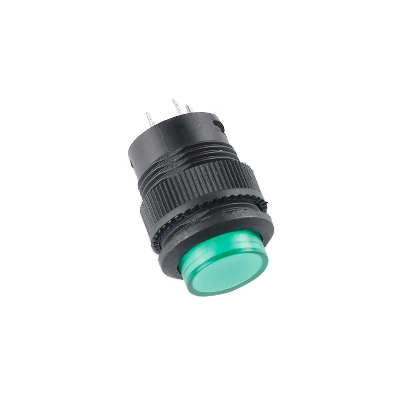 5Pcs R16 Power Schalter Taste R16-503 Blau Gelb Weiß LED R16-503B R16-503A Rast Reset-Taste 2P 4P selbst-lock No Sperre Reset – Detail 3