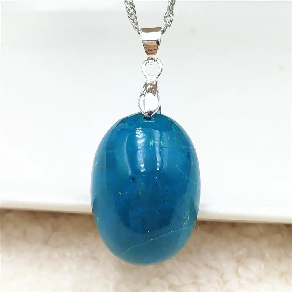 Натуральный Синий Зеленый Малахит Azulite Подвеска из хризоколлы 25x18x13 мм женские и
