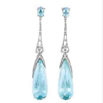 

Fashion Long Water Drop Earrings for Women's Charming Lady Party Earrings Accessories European Style Elegant Jewelry