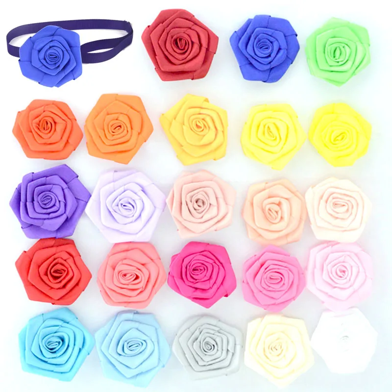 

Multifunction Dog Accessories Dog Cat Collar Flower Charms Removable Collar Accessories Dog Grooming Bows for Wedding/Holiday