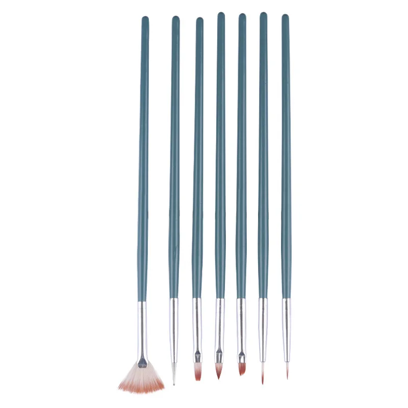 Ручка для краски ногтей 7 шт набор кистей для ногтей фототерапия ручка резная ручка, кисточка для ногтей ручка