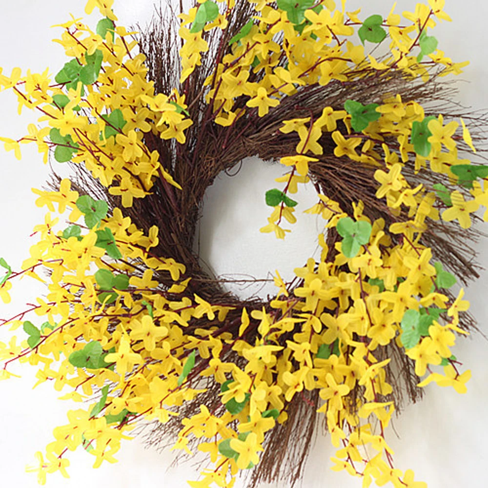 Artificial Flower Garland Wreath Silk Flowers Home Room Door Wedding Decoration